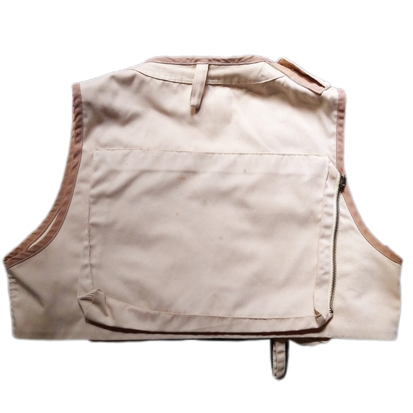 Vintage Stan Hui Design Fishing Vest, Size Small, with "Trout Unlimited" Patch - Picture 5 of 6